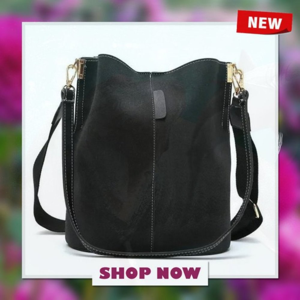 New Bucket Shoulder Tote bag, Black 216 - Picture 2 of 4